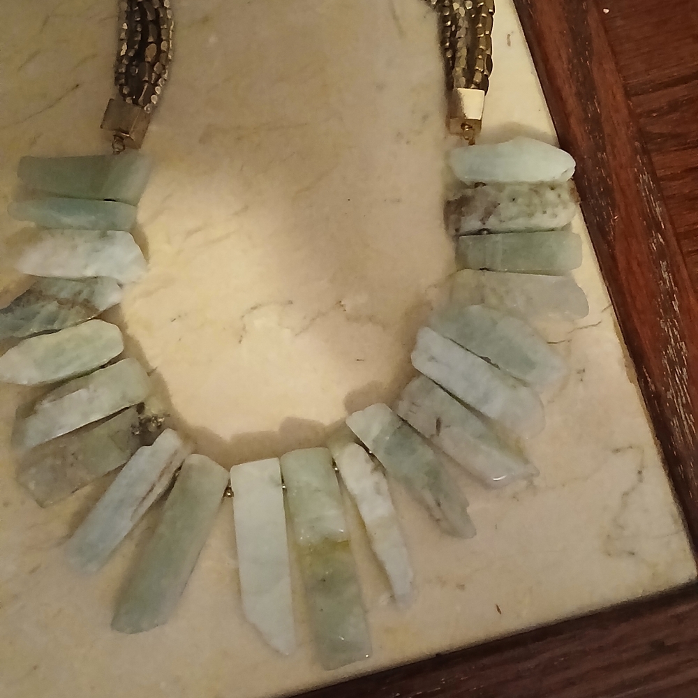 Stone Statement Necklace - image 2